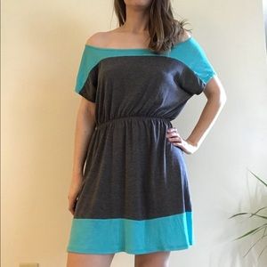 Blue and gray sundress